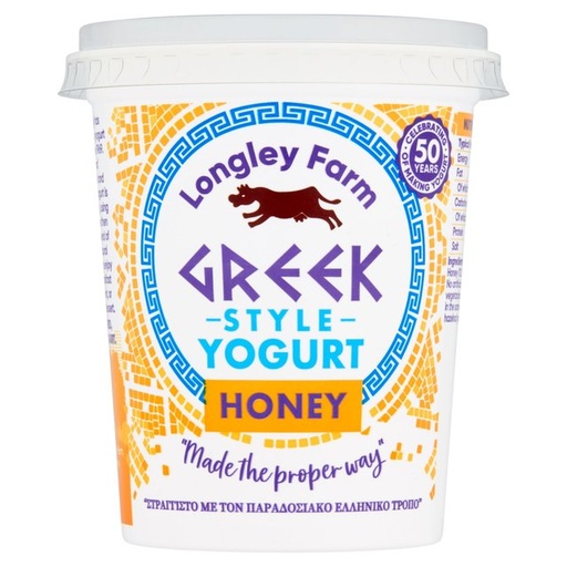 [13172] Longley Farm Yoghurt - Greek Style Honey 450g