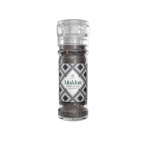 [11035] Maldon Sea Salt - PEPPER Perfectly Crushed Mill X 6 X 50g