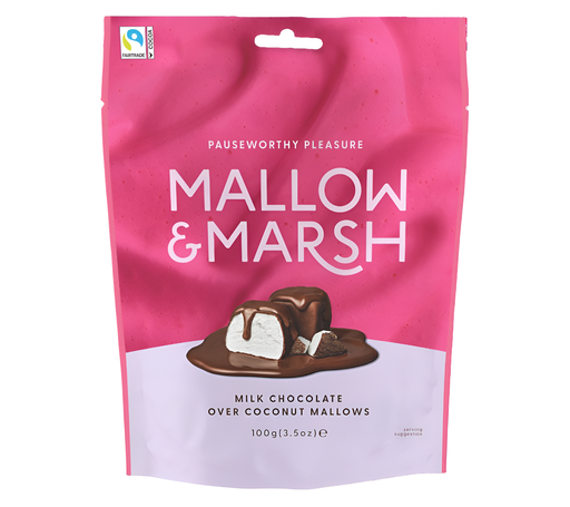 [14037] Mallow and Marsh Marshmallows - Coconut and Milk Chocolate X 6 X 100g