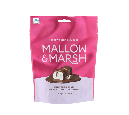 [14037] Mallow and Marsh Marshmallows - Coconut and Milk Chocolate X 6 X 100g