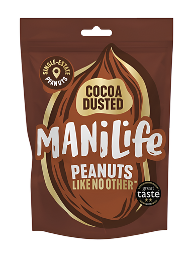 [11547] [15% OFF] Manilife Peanuts- Cocoa Dusted X 8 X 75g