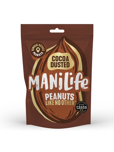 [11547] Manilife Peanuts- Cocoa Dusted X 8 X 75g