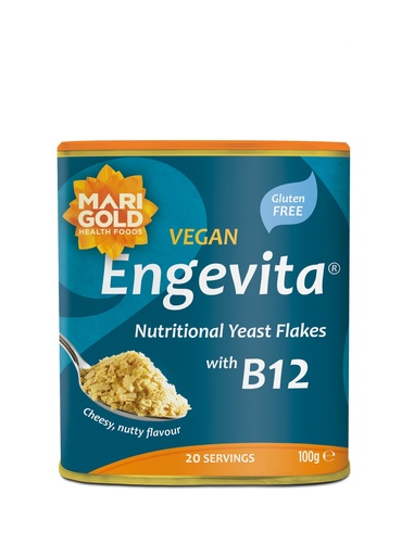 [13118] Marigold Engevita Yeast Flakes - SMALL Blue Egnevita B12 X 6 X 100g