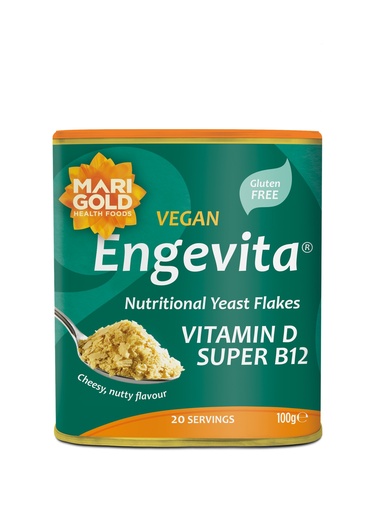 [13121] Marigold Engevita Yeast Flakes - SMALL Green Super X 6 X 100g