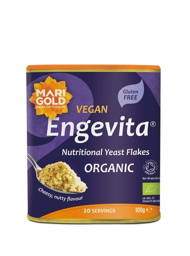 [13122] Marigold Engevita Yeast Flakes - SMALL Purple Organic X 6 X 100g