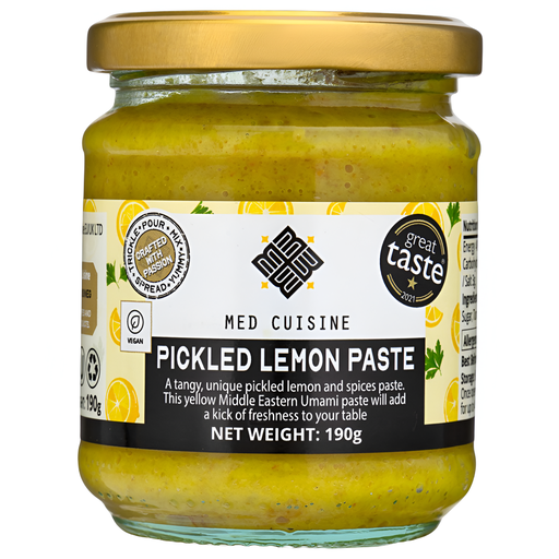 [13963] [15% OFF] Med Cuisine Vegan Sauces and Pastes - Pickled Lemon X 12 X 190g