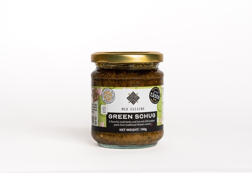 [13964] Med Cuisine Vegan Sauces and Pastes - Green Schug X 12 X 190g