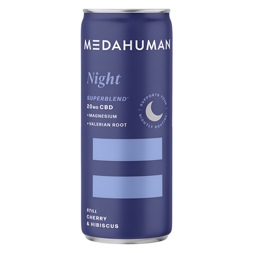 [13040] Medahuman Superblends CBD Drinks - Night 20mg X 12 X 250ml