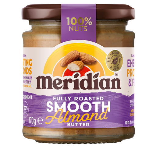 [12927] [20% OFF] Meridian Almond Butter - SMALL Smooth 100% X 6 X 170g