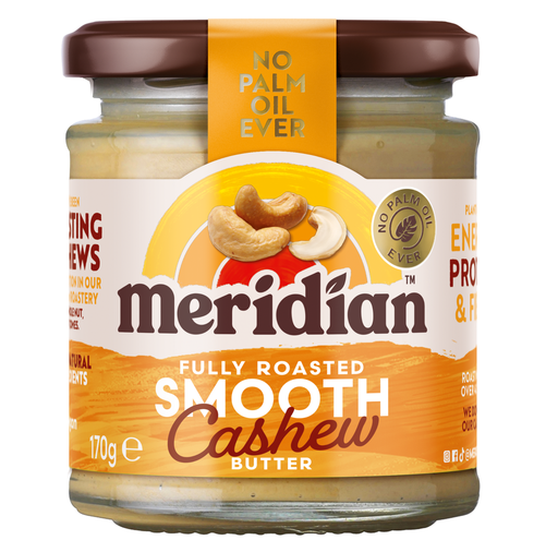 [12932] Meridian Cashew Butter - SMALL Smooth 100% X 6 X 170g