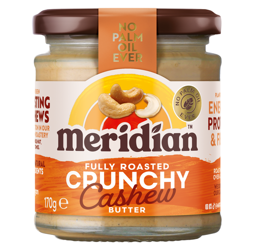 [12933] Meridian Cashew Butter - SMALL Crunchy 100% X 6 X 170g