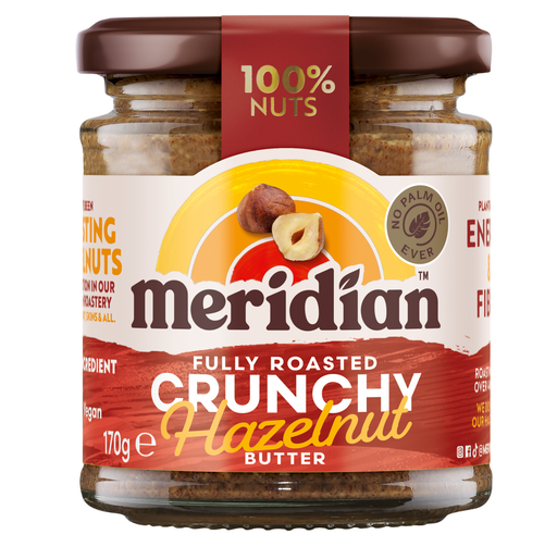[12956] Meridian Hazelnut Butter - SMALL Crunchy 100% X 6 X 170g
