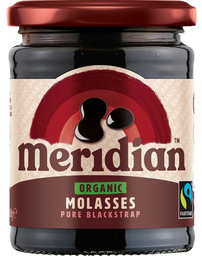 [12971] Meridian Organic Molasses - SMALL Pure Blackstrap X 6 X 350g