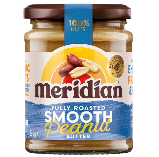 [12939] Meridian Peanut Butter - SMALL Smooth 100% X 6 X 280g