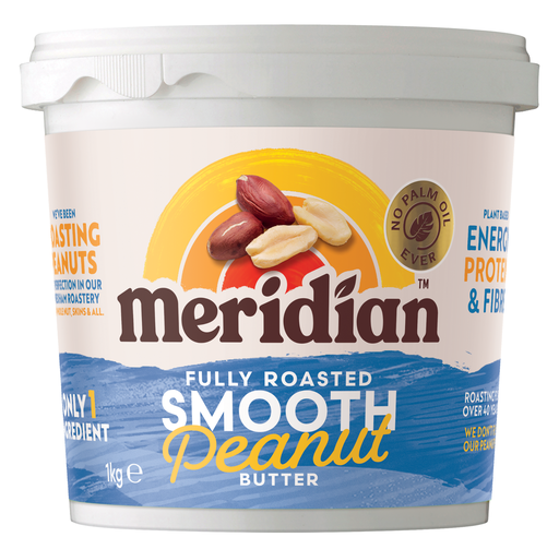 [12941] Meridian Peanut Butter - LARGE Smooth 100% X 6 X 1kg