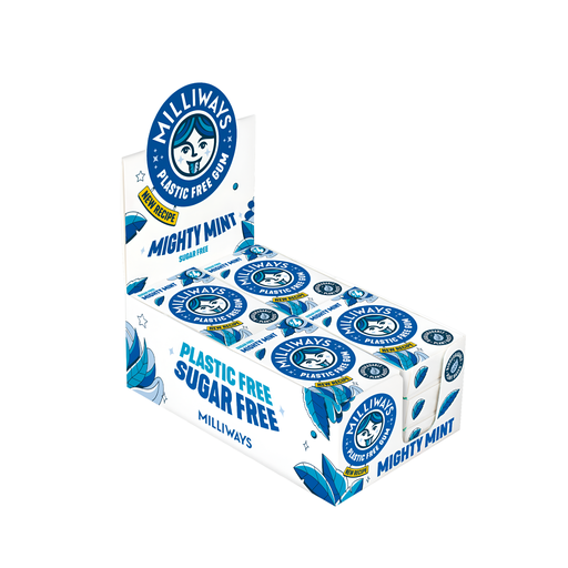 [9041] Milliways Plastic-Free Gum - Mighty Mint X 12 X 19g