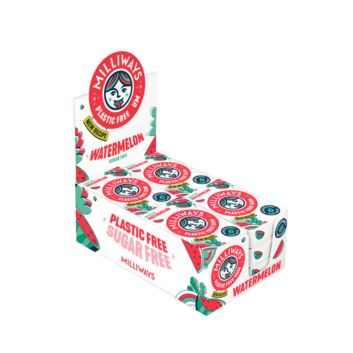 [9043] Milliways Plastic-Free Gum - Watermelon Wonder X 12 X 19g