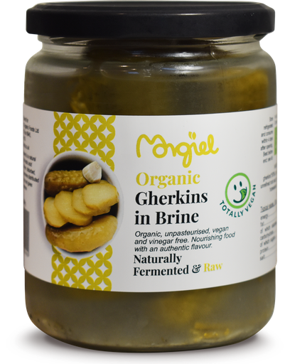 [11182] Morgiel CHILLED - Organic Raw Gherkins In Brine X 6 X 500g