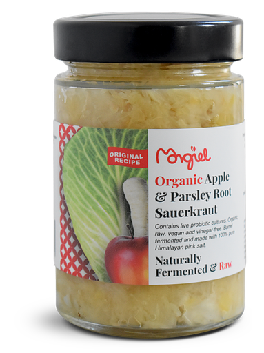[11187] Morgiel CHILLED - Organic Raw Apple Sauerkraut X 6 X 300g
