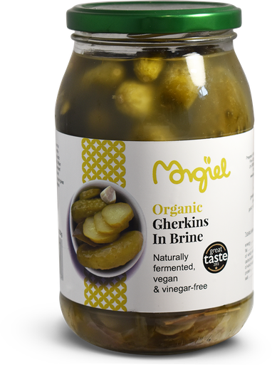 [9270] Morgiel Organic Veg Jars - Gherkins In Brine X 6 X 820g