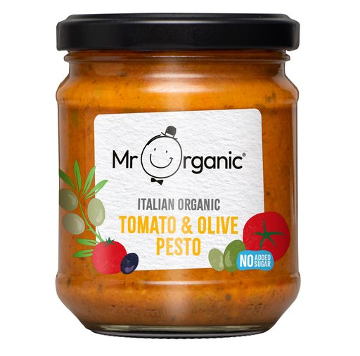 [10961] Mr Organic Pesto - Tomato & Olive X 6 X 190g