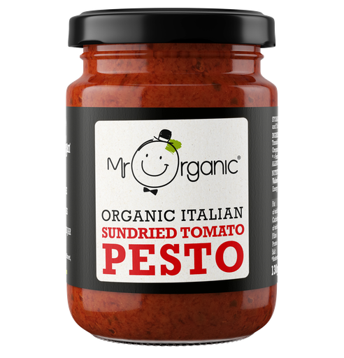 [4949] Mr Organic Pesto - Red Sun Dried Tomato X 6 X 190g