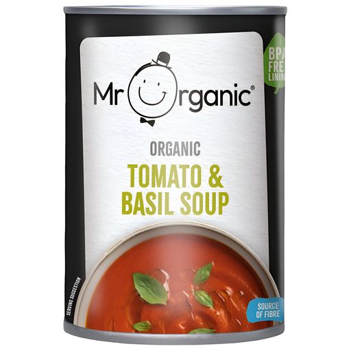 [12776] Mr Organic Soup - Tomato and Basil X 6 X 400g