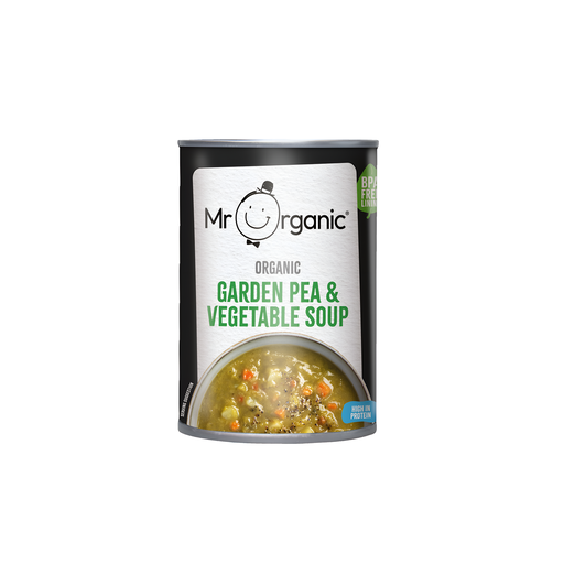 [13851] Mr Organic Soup - Garden Pea and Vegetable X 6 X 400g