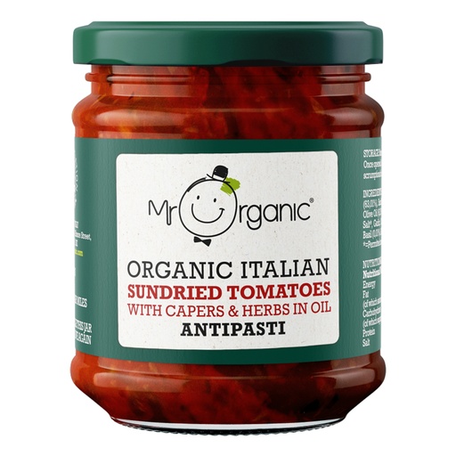 [12333] Mr Organic Italian Antipasti - Sundried Tomato X 5 X 190g