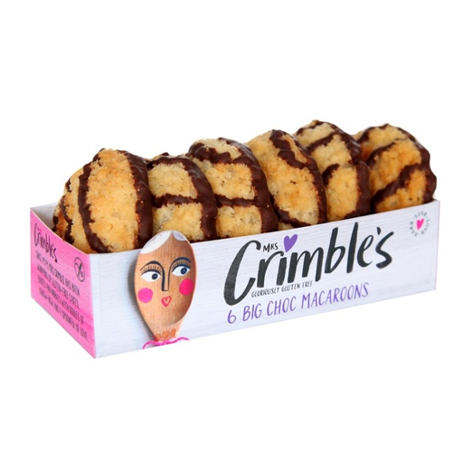 [9486] Mrs Crimbles Macaroons - Chocolate Large 6pc