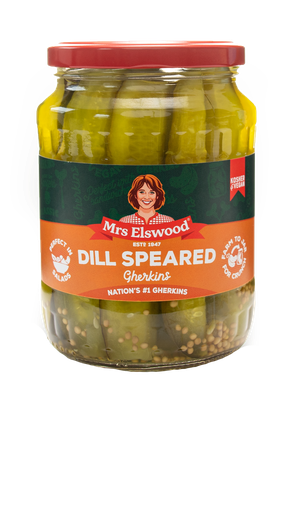 [12502] Mrs Elswood Gherkins - Dill Speared X 6 X 670g
