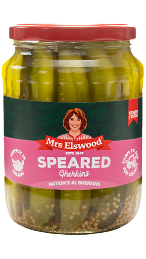 [12505] Mrs Elswood Gherkins - Speared X 6 X 670g