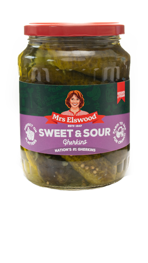 [12506] Mrs Elswood Gherkins - Sweet and Sour X 6 X 670g