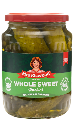 [12507] [15% OFF] Mrs Elswood Gherkins - Whole Sweet X 6 X 670g