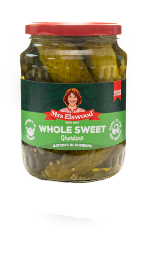 [12507] Mrs Elswood Gherkins - Whole Sweet X 6 X 670g