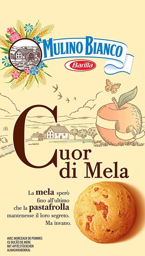 [9256] Mulino Bianco Italian Biscuits - Cuor Di Mela Apple Pastries X 10 X 250g