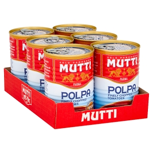 [13190] Mutti Canned Tomatoes - Chopped X 6 X 400g