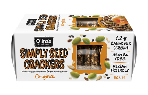 [13673] [15% OFF] Olinas Bakehouse Seeded Crackers - Original X 12 X 80g