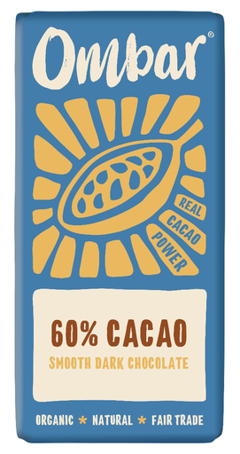 [11487] Ombar Organic Vegan Dark Chocolate - SMALL DARK 60% Smooth X 10 X 35g