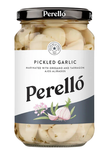 [12606] Perello Pickled Veg Jars - Garlic Cloves X 12 X 235g