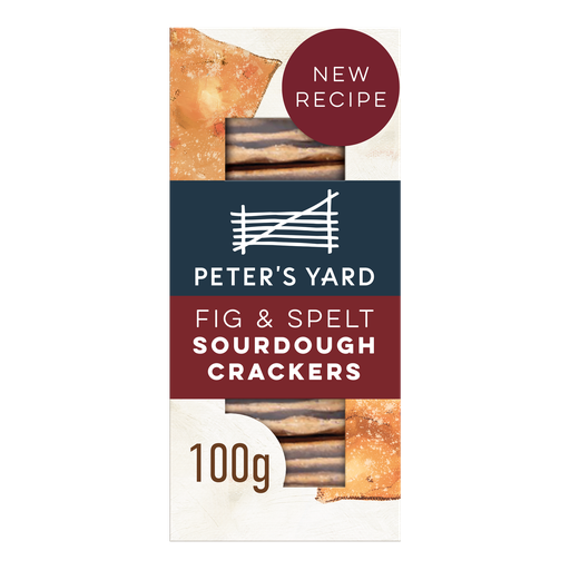 [10950] Peter's Yard Sourdough Cracker - Fig & Spelt X 8 X 100g