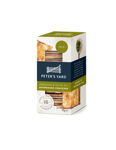 [11958] Peter's Yard Sourdough Cracker - Oregano & Olive Oil X 8 X 90g