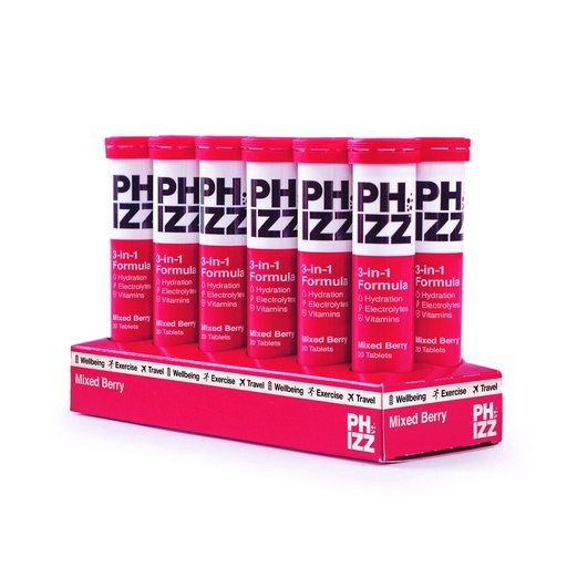 [12339] [20% OFF] Phizz 3 in 1 Vitamin Tablets - Mixed Berry X 12 X (20 X 4.5g)