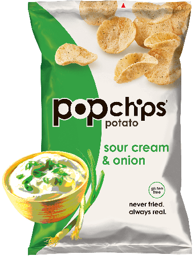 [8353] PopChips - Sour Cream & Onion X 8 X 85g