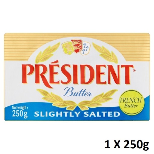 [1458] President Butter - BLOCK Salted 250g