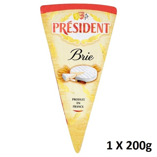 [1549] President Cheese - LARGE Point De Brie 60% 200g