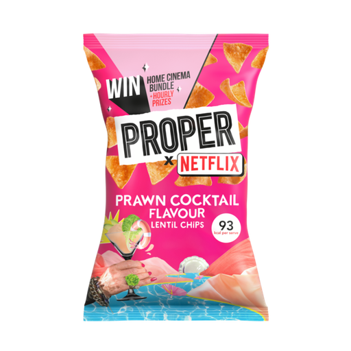 [13821] [33% OFF] Proper Chips - Prawn Cocktail Lentil X 8 X 85g