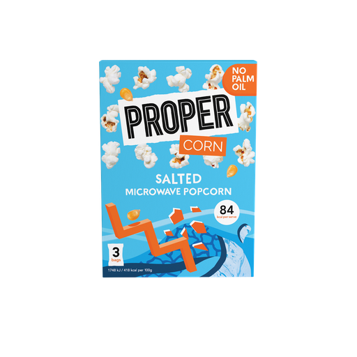 [13446] Propercorn Microwaveable Popcorn - Salted X 5 X (3x70g)