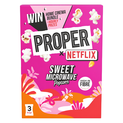 [13447] [20% OFF] Propercorn Microwaveable Popcorn - Sweet X 5 X (3x70g)