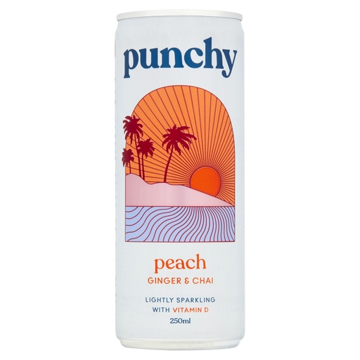 [9915] Punchy Drinks - Peach, Ginger & Chai Spice X 12 X 250ml